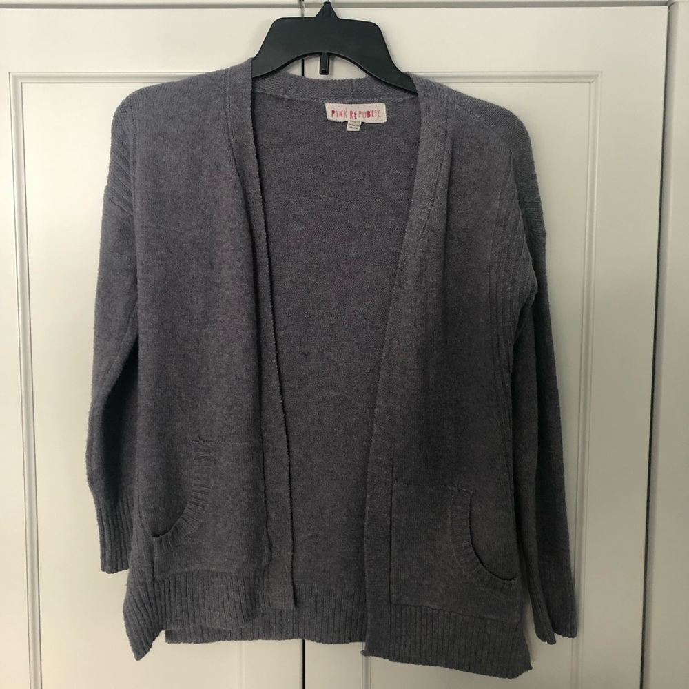 Girls gray cardigan size 10-12